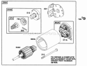 Page J Diagram and Parts List for  Briggs and Stratton Engine